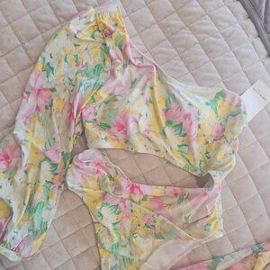 Swimsuit with cover skirt